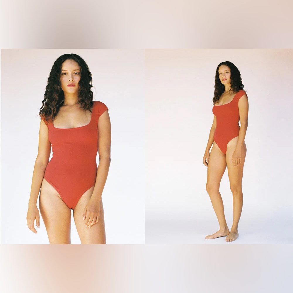 SOLD Gil Rodriguez El Tigre Bodysuit - Tomate (red) - Small (fits XS or S)